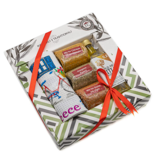 Κουτί 3 Μπαχαρικά & Μικρή Πετσέτα & Ελαιόλαδο 60ml
