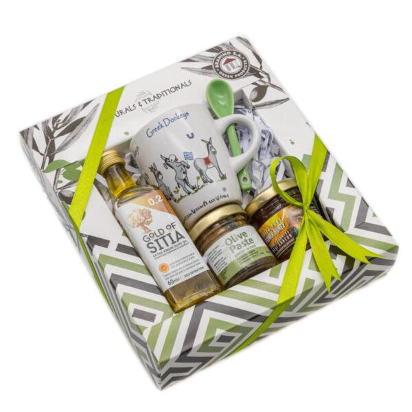 Κουτί Ελαιόλαδο 60ml & Πατέ Ελιάς 40gr & Μέλι 40gr & Κούπα