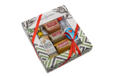 Κουτί Ελαιόλαδο 60ml & 3 Μπαχαρικά & Ούζο 50ml