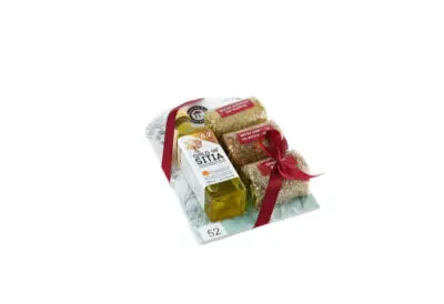 Κουτί 3 φάκελοι μπαχαρικά  & Ελαιόλαδο 60ml