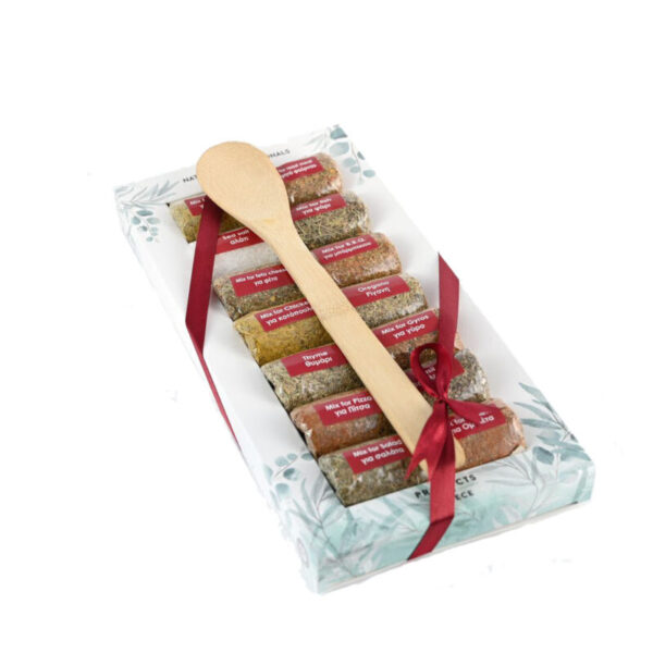 Κουτί 14 φάκελοι μπαχαρικά & Κουτάλα