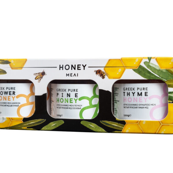 3 Βάζα μέλι 120gr